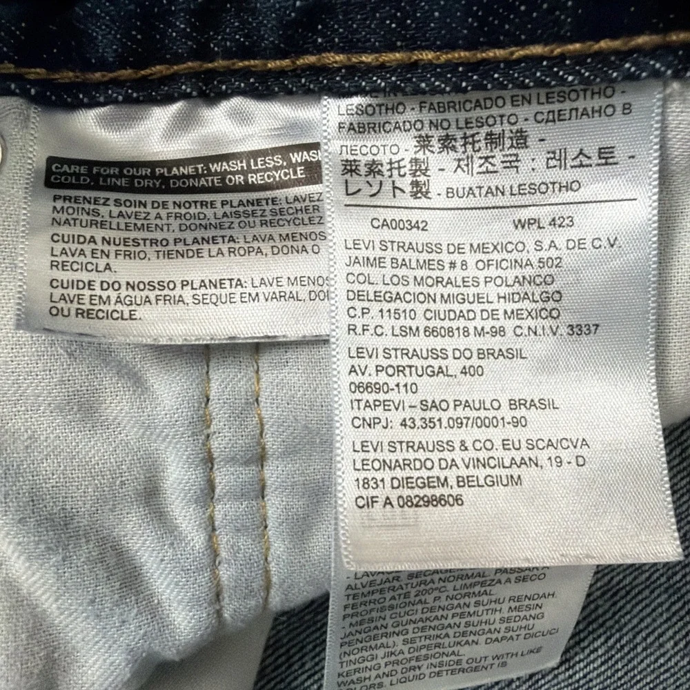 Levi's Strauss Men's 559 44x32 (30) Original Straight Fit Jeans - Dark Wash